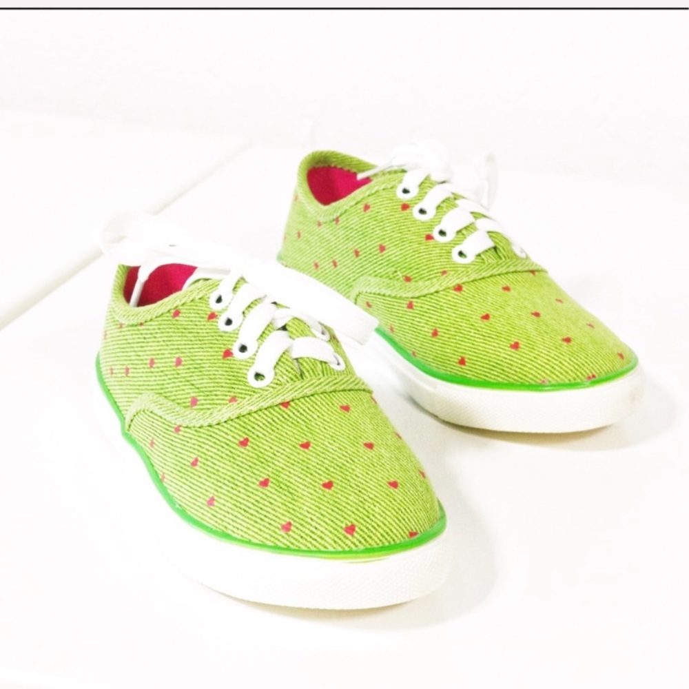 Green Canvas Sneakers - Picture 5 of 5